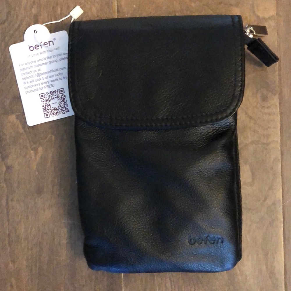 befen Leather Small Cell Phone Crossbody Wallet Purse and Bags for Women